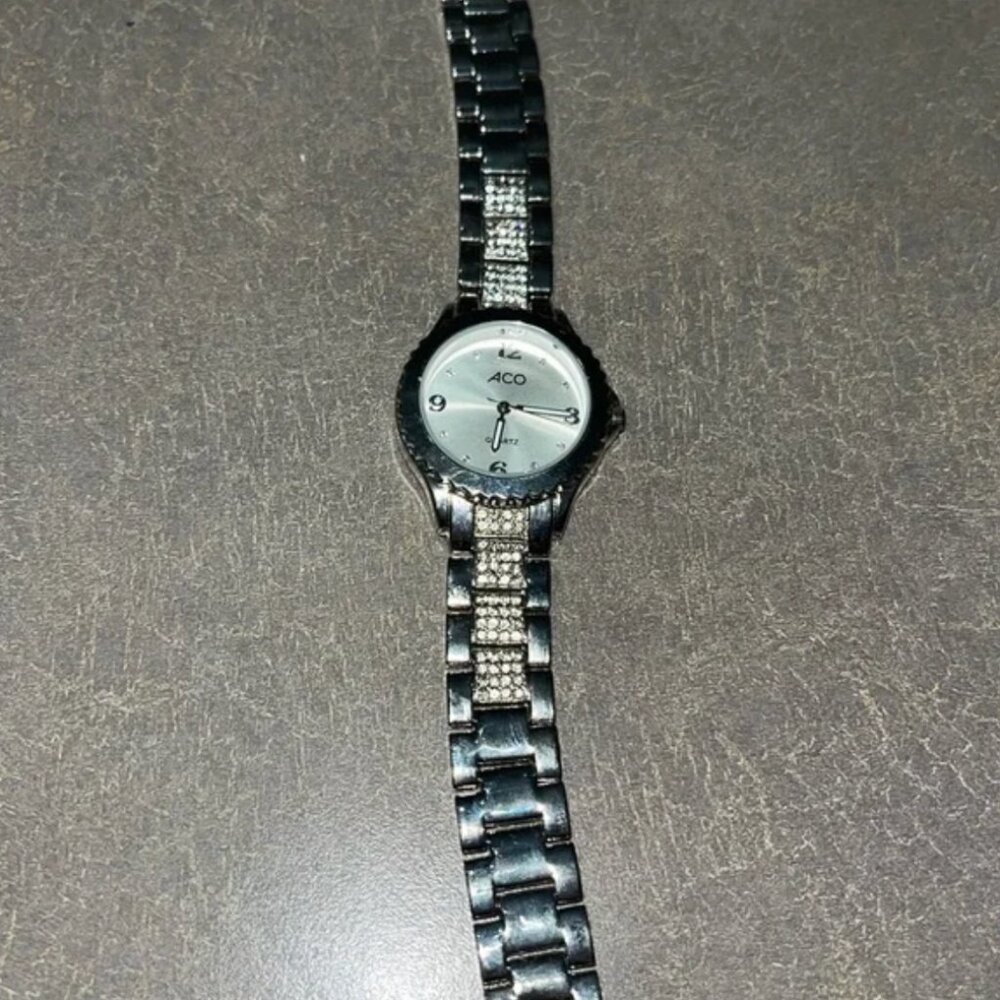 Silver Crystal Quartz Watch - Picture 2 of 2